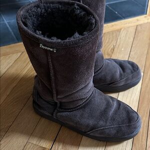 BearPaw Dark Brown Suede Boots